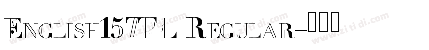 English157TL Regular字体转换